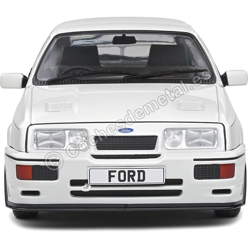 Coche Miniatura Coleccionable Solido 1:18 Ford Sierra RS500 Blanco