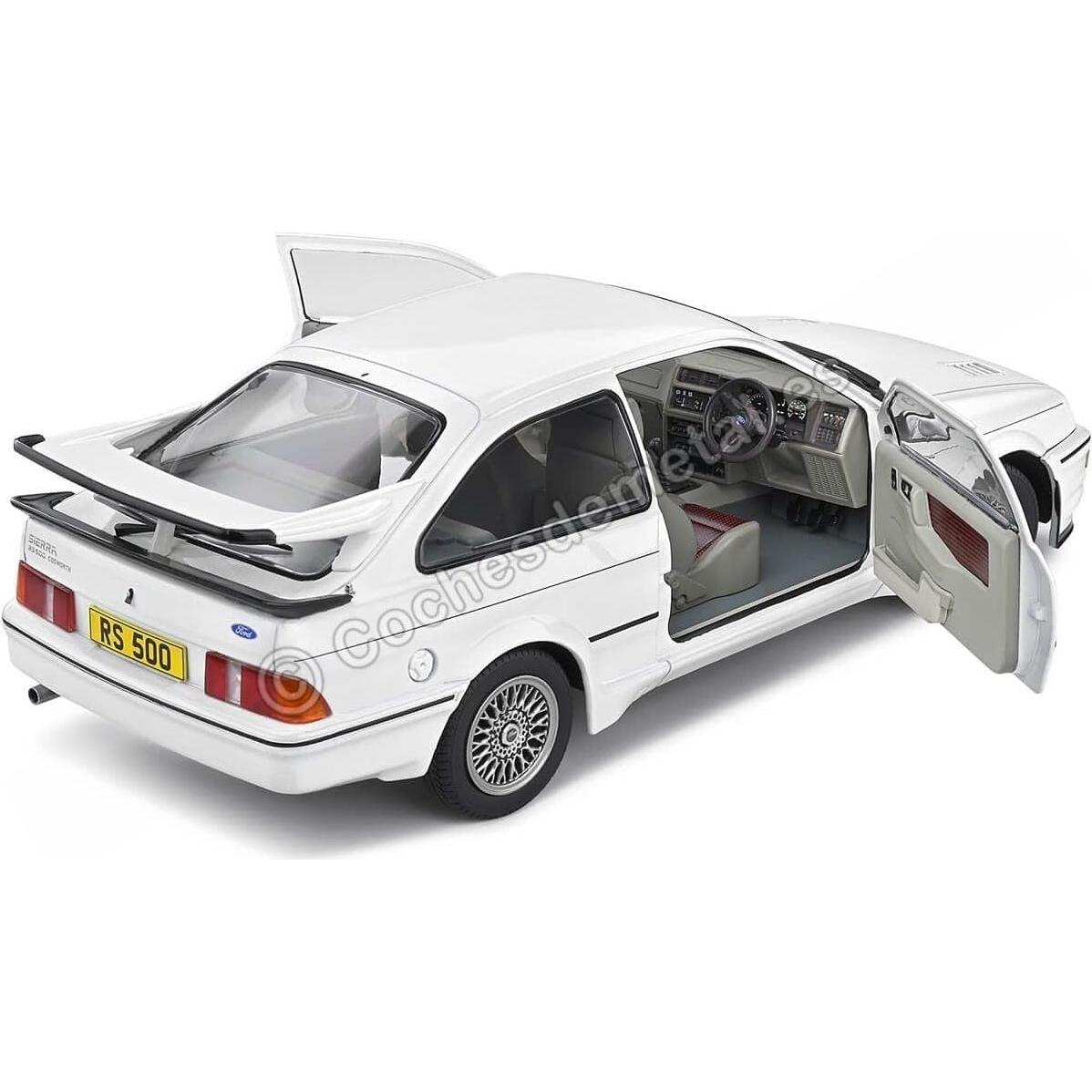 Coche Miniatura Coleccionable Solido 1:18 Ford Sierra RS500 Blanco