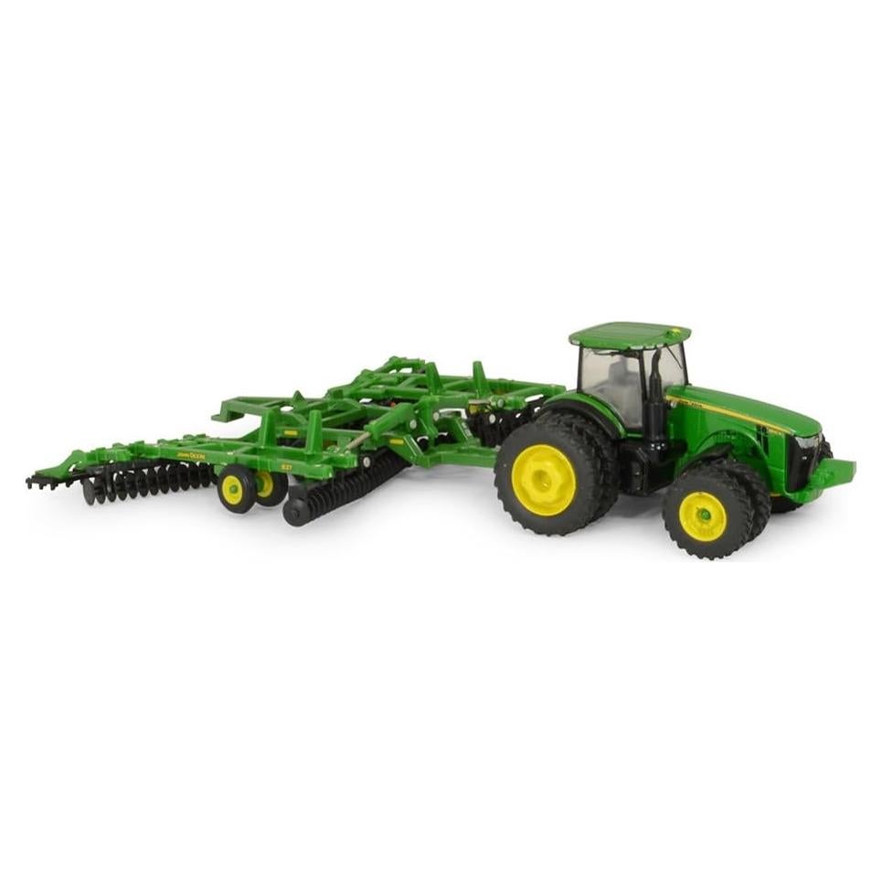 Tractor John Deere 8320R y Disco ERTL 1:64 Escala