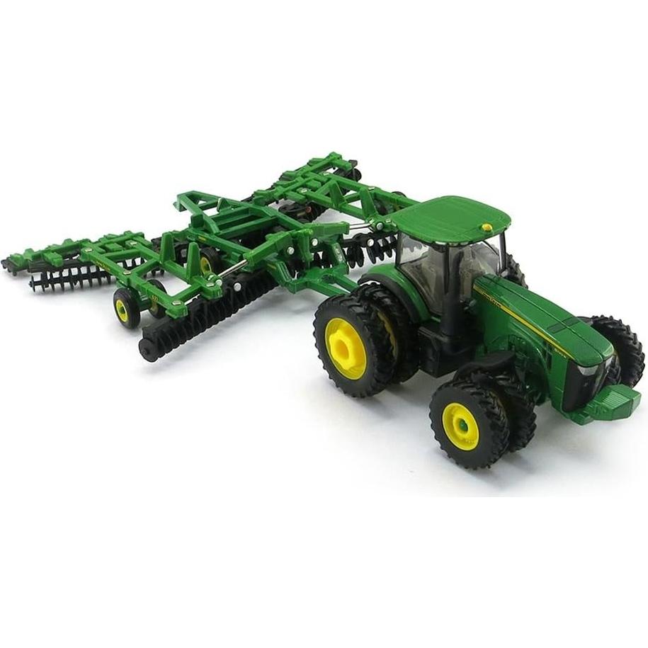 Tractor John Deere 8320R y Disco ERTL 1:64 Escala