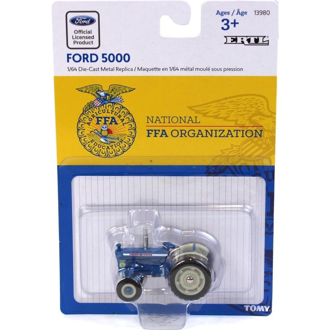 Tractor ERTL 1/64 Ford 5000 con Logo FFA - Juguete 3+ años