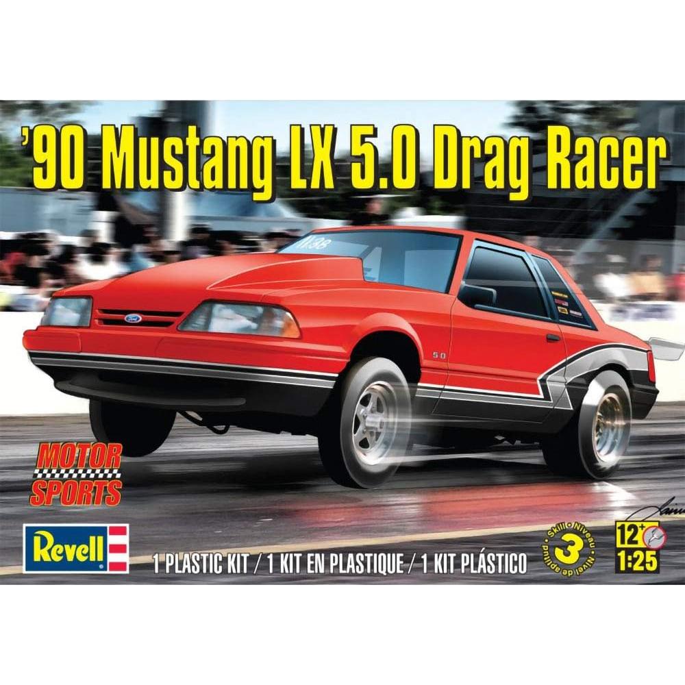 Kit de Modelo Revell 1990 Ford Mustang LX Drag Racer 1:25
