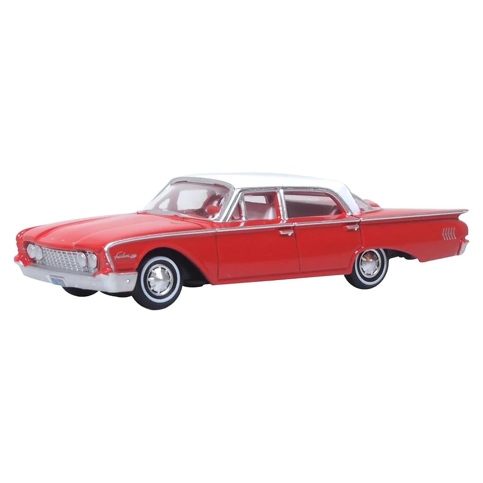 Modelo de Coche Diecast Ford Fairlane 500 1960 Rojo 1/87