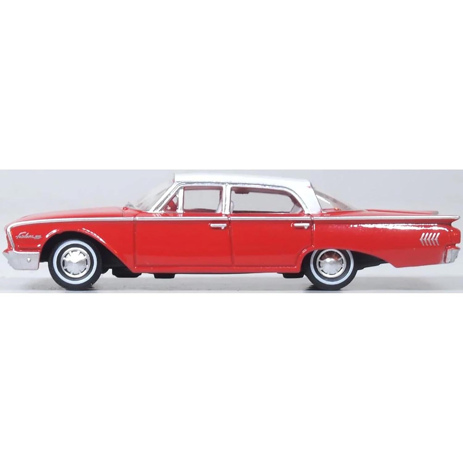Modelo de Coche Diecast Ford Fairlane 500 1960 Rojo 1/87
