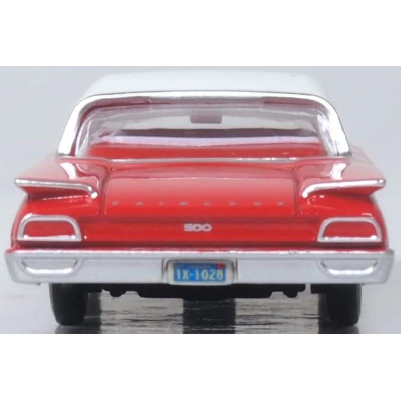 Modelo de Coche Diecast Ford Fairlane 500 1960 Rojo 1/87