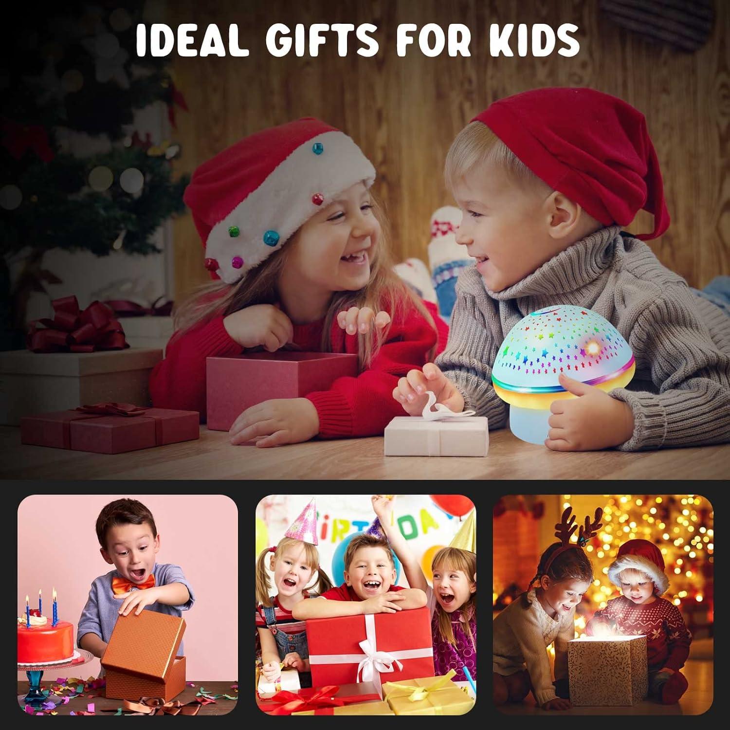 Proyector de Estrellas Jeebuu Hongo Azul Luz Nocturna