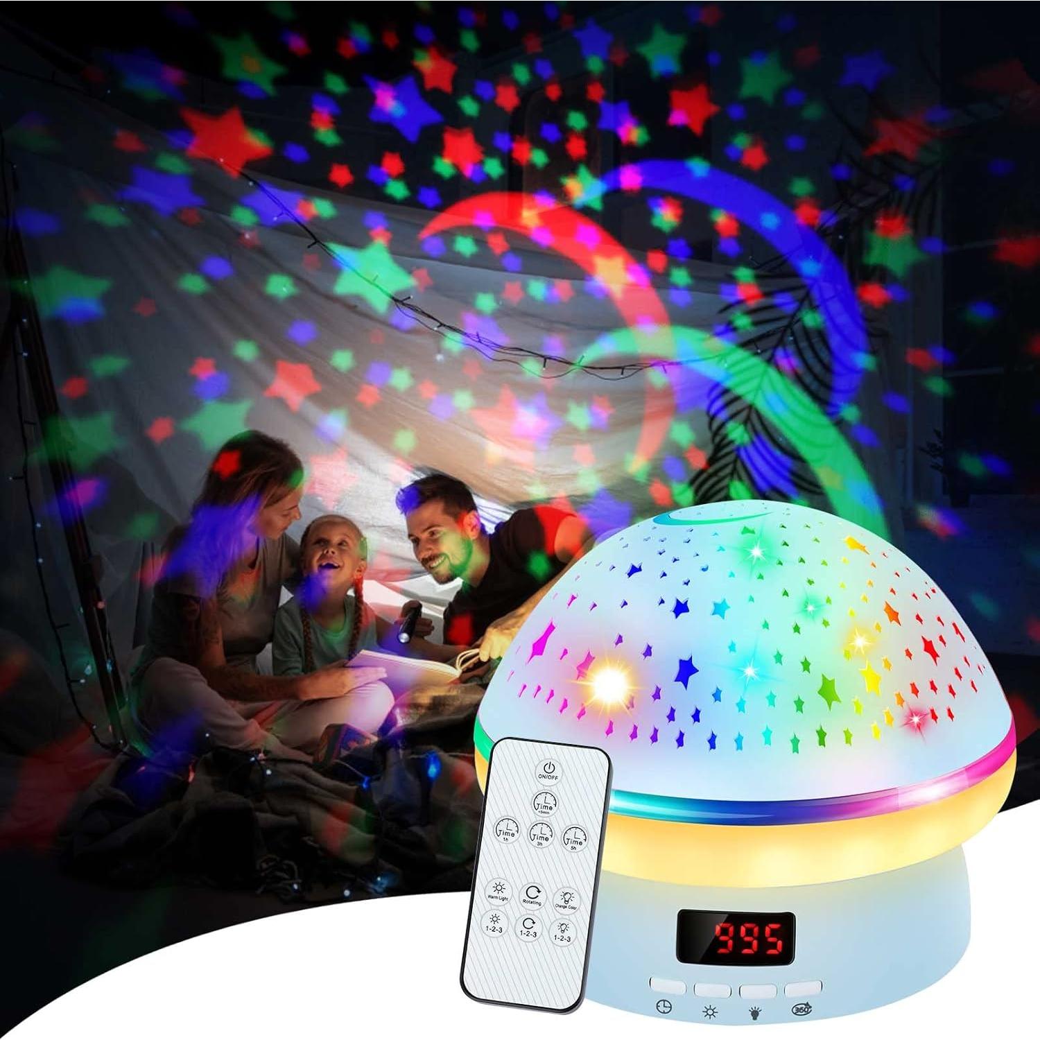 Proyector de Estrellas Jeebuu Hongo Azul Luz Nocturna