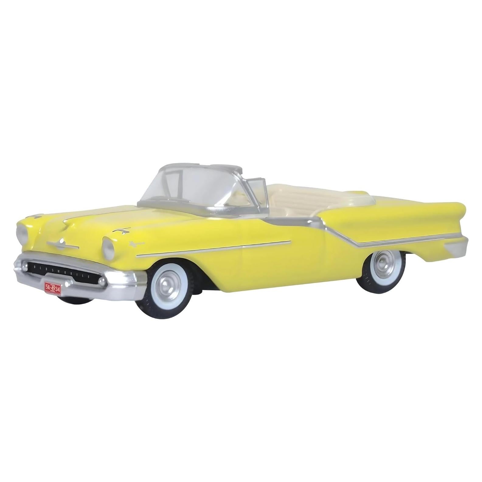Modelo Coche Diecast 1957 88 Convertible Amarillo Oxford