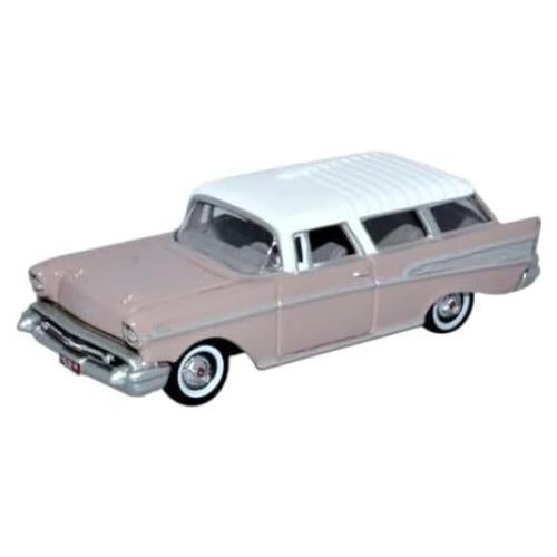 Modelo de Coche Diecast 1957 Chevy Nomad Oxford 1/87 Rosa