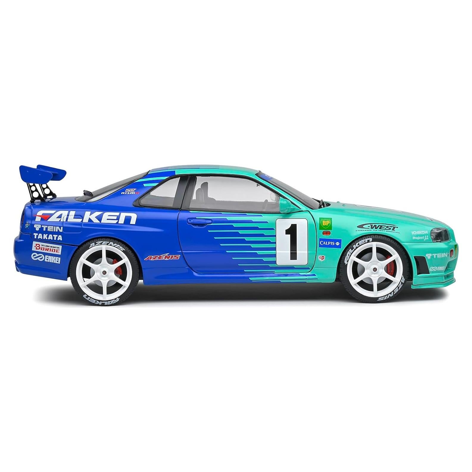 Coche Miniatura Coleccionable Solido Nissan Skyline R34 1:18