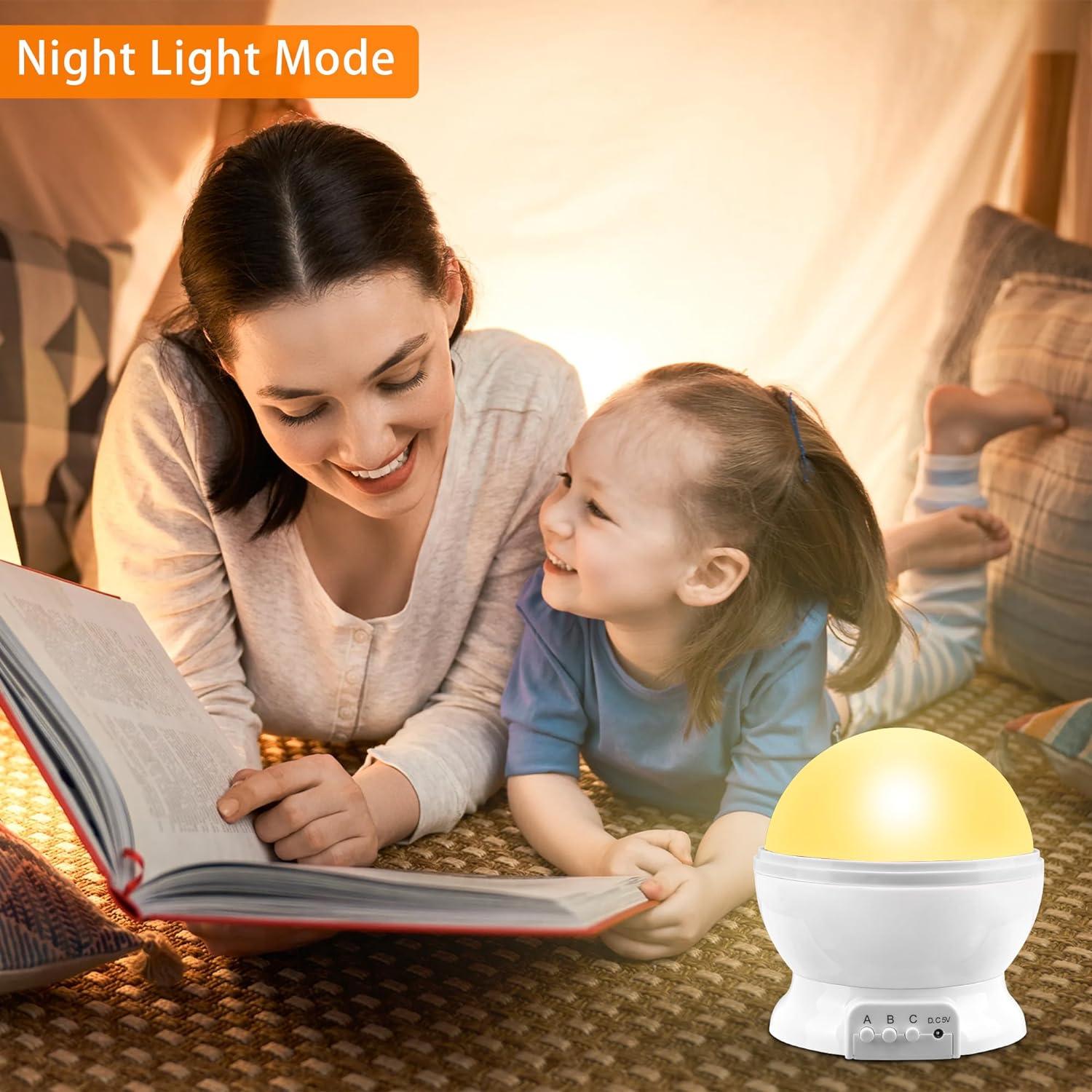 Proyector Luz Nocturna MOKOQI 17 Colores para Niños