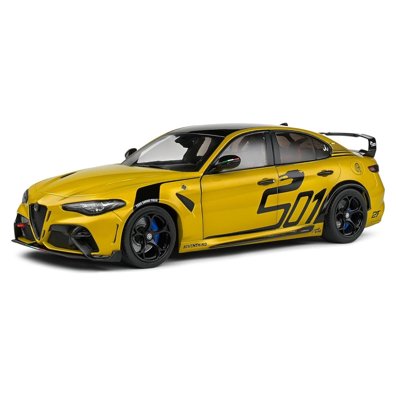 Auto de colección Solido Alfa Romeo Giulia GTA 2022 Amarillo