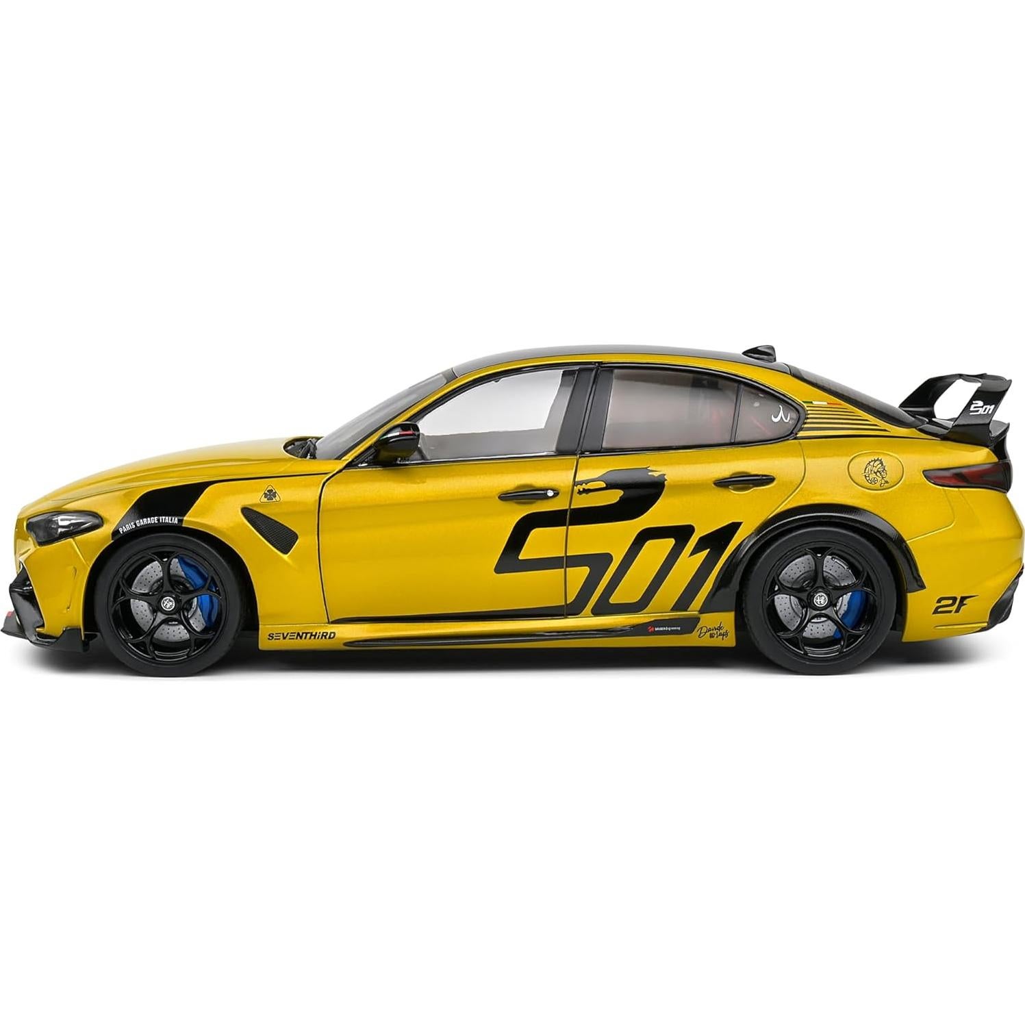 Auto de colección Solido Alfa Romeo Giulia GTA 2022 Amarillo