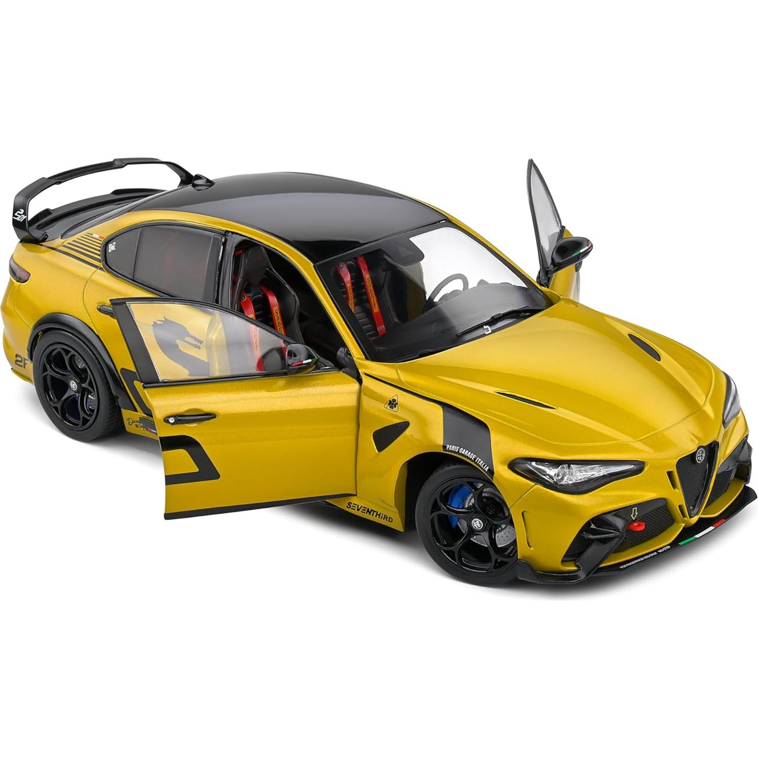 Auto de colección Solido Alfa Romeo Giulia GTA 2022 Amarillo