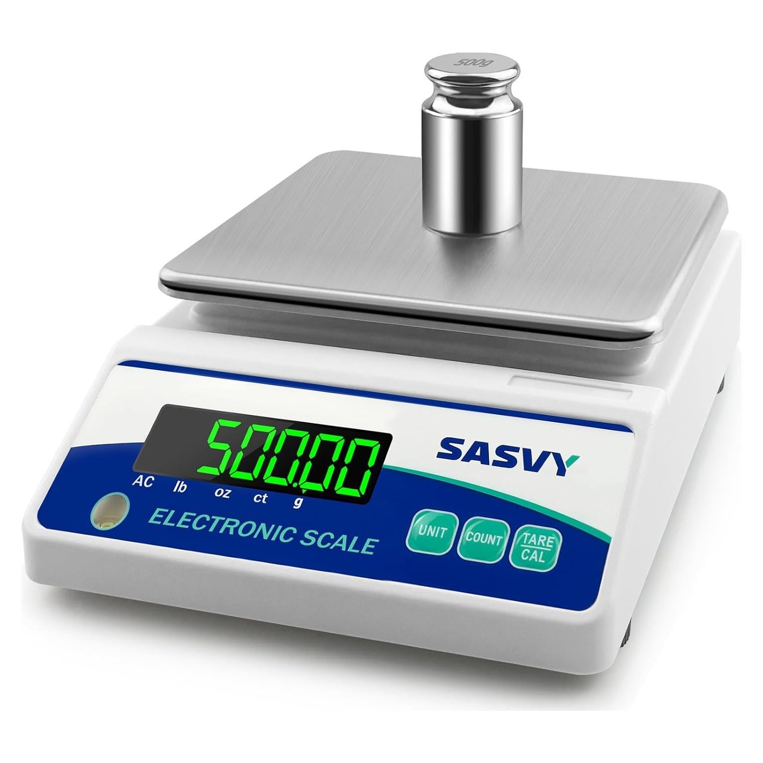 Balanza de Laboratorio Digital SASVY 5000g x 0.01g Alta Precisión