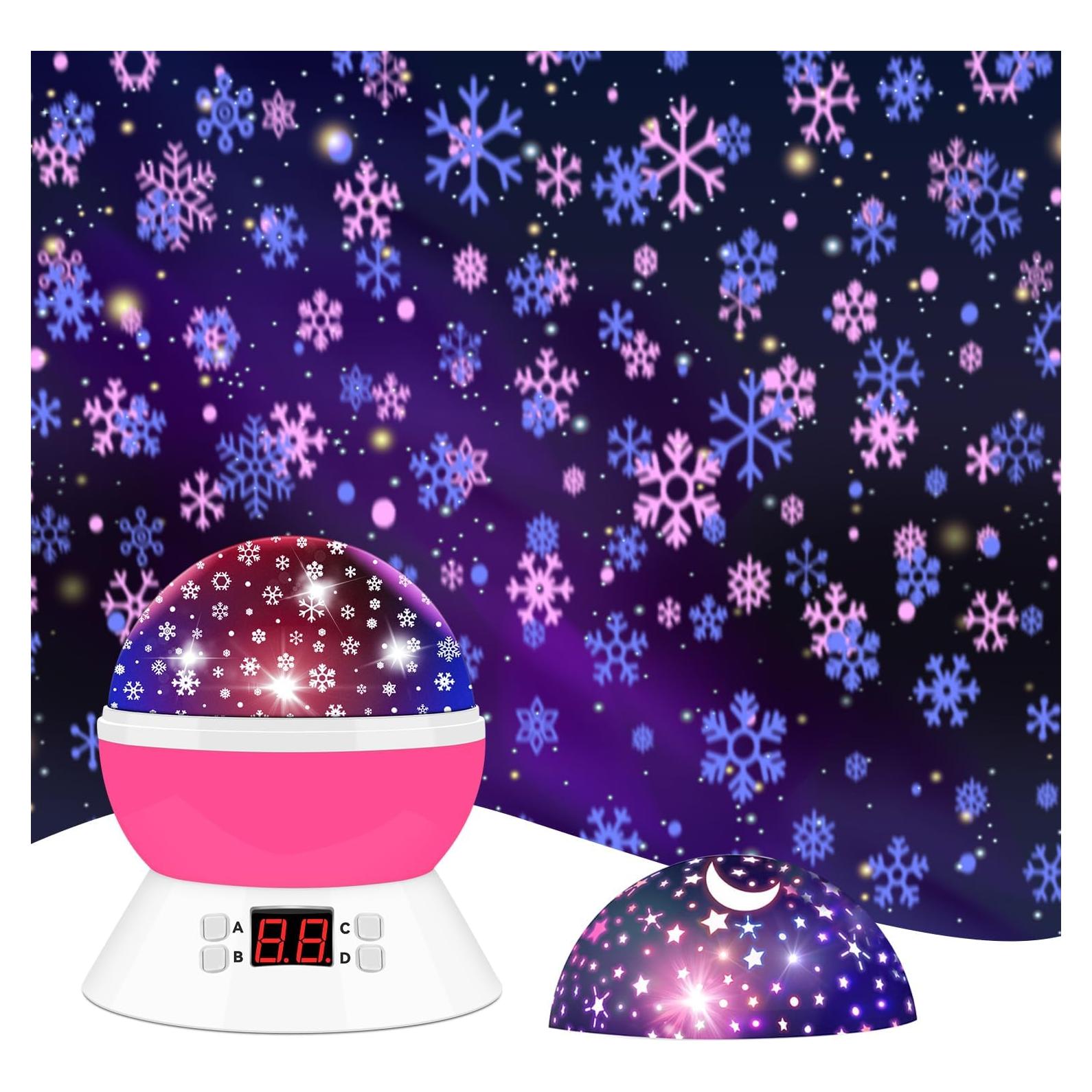 Proyector de Estrellas MOKOQI Rosa Luz Nocturna Infantil