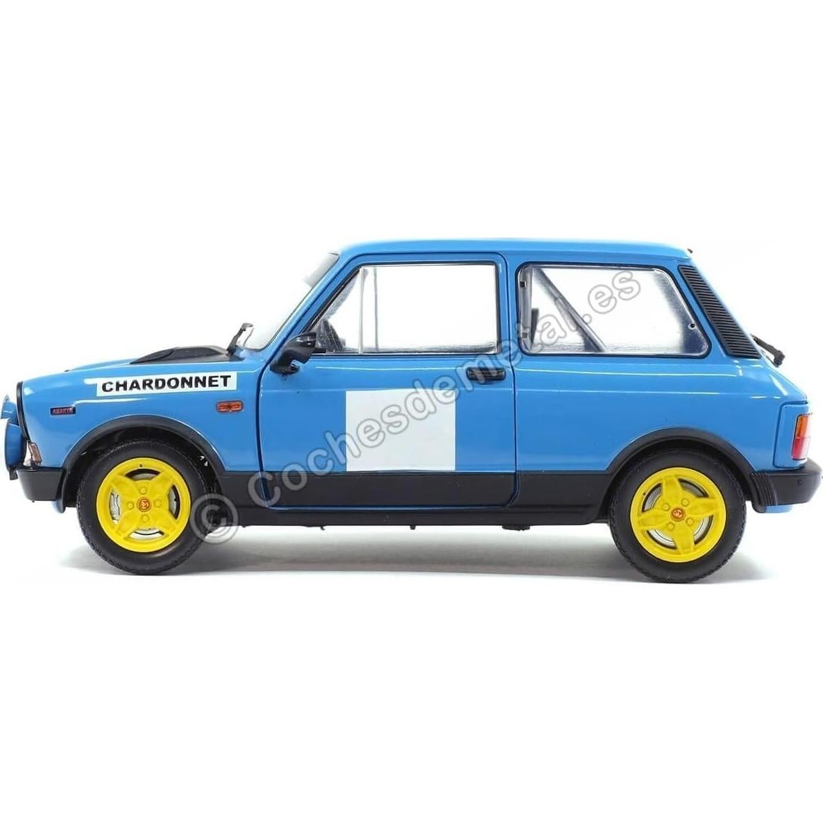 Modelo de Coche Solido 1:18 Autobianchi A112 MK5 Abarth Azul/Negro