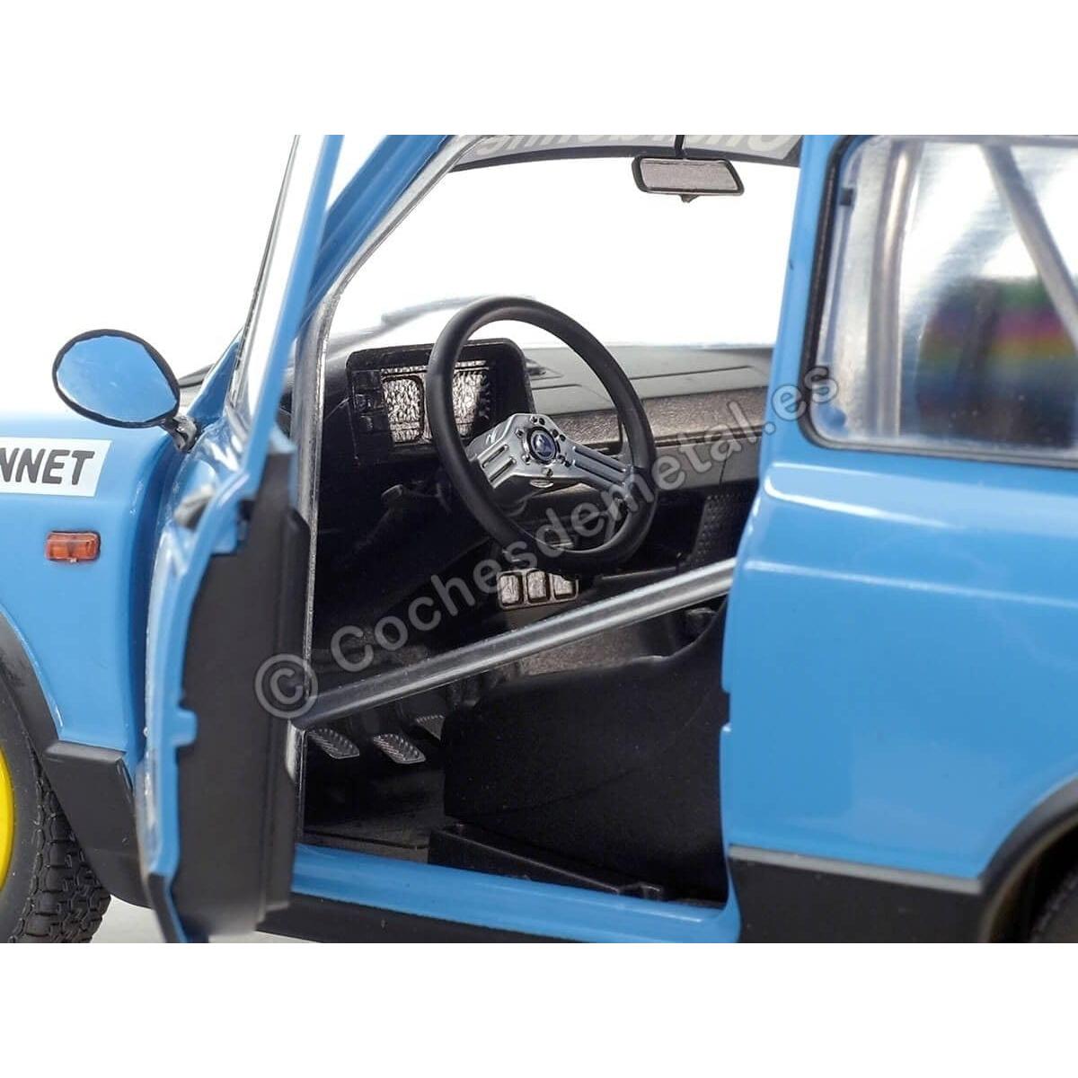 Modelo de Coche Solido 1:18 Autobianchi A112 MK5 Abarth Azul/Negro