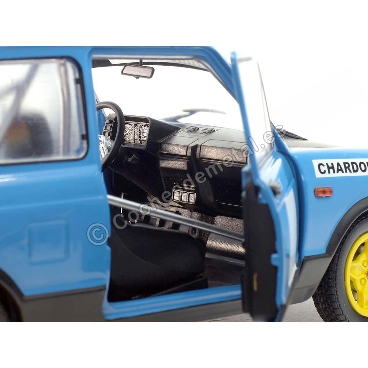 Modelo de Coche Solido 1:18 Autobianchi A112 MK5 Abarth Azul/Negro