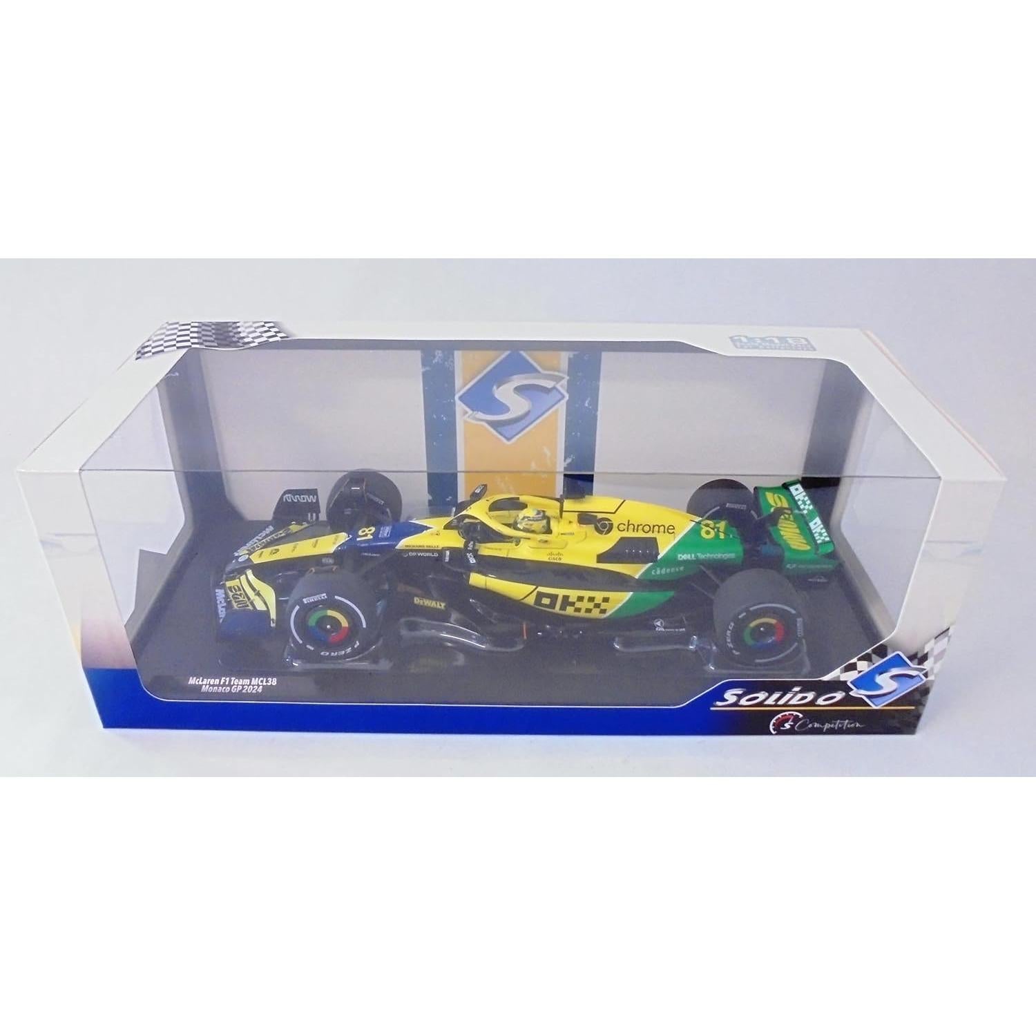 Coche Miniatura F1 McLaren MCL38 1:18 Metal O.Piastri 2024