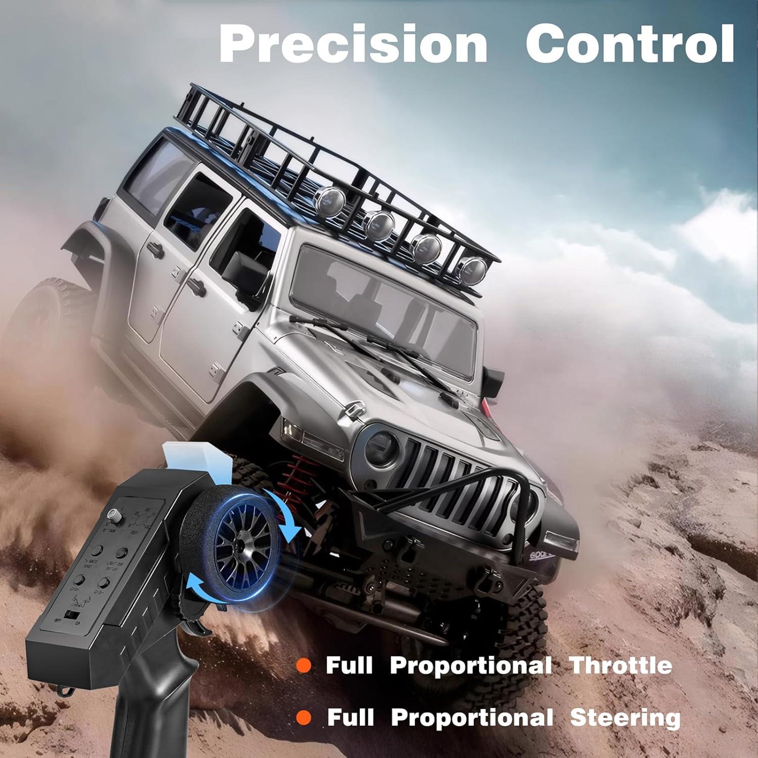 Camión Off-Road RC 1:12 Svertibo MN-128 4x4 Negro