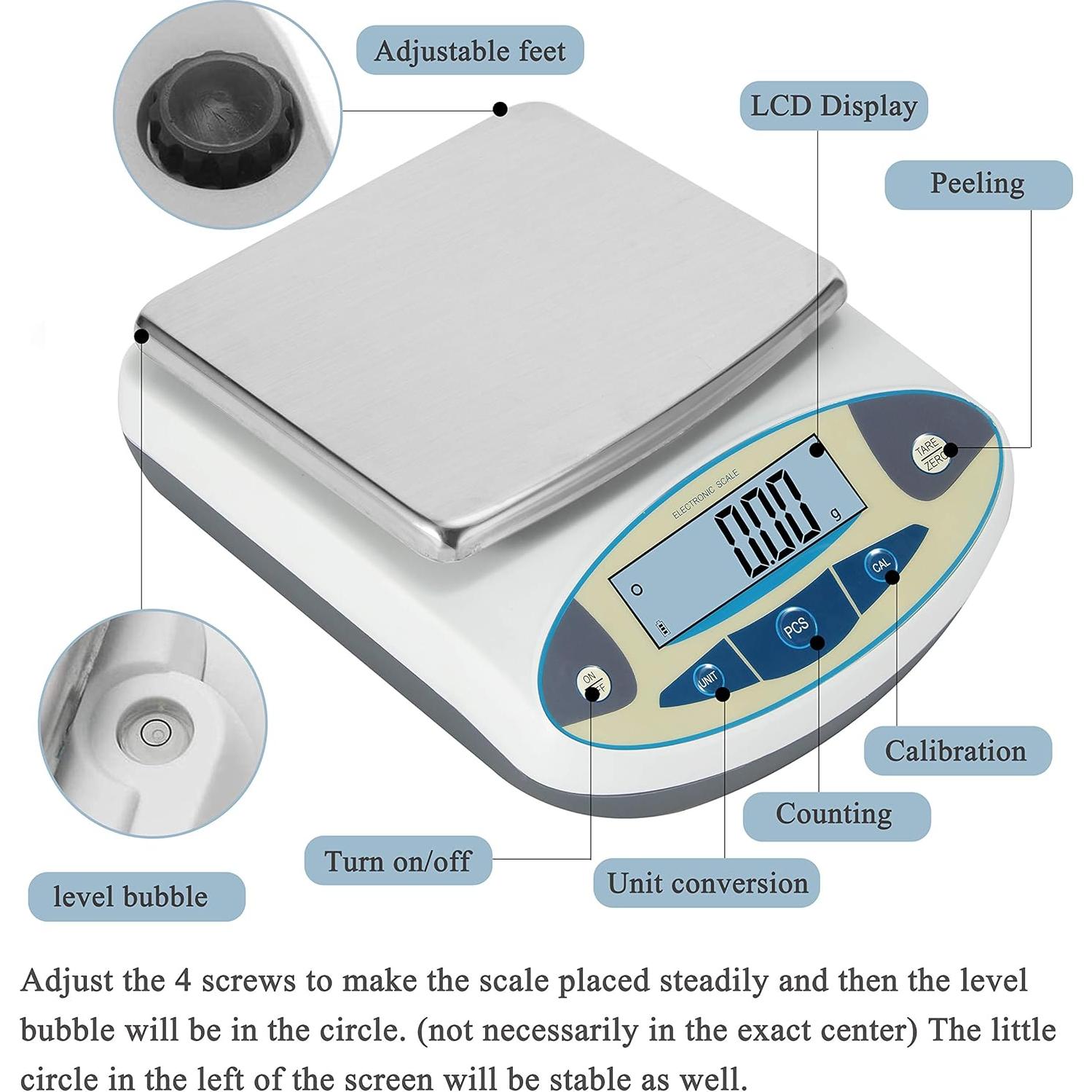 Balanza Analítica Bonvoisin 5000g 0.01g Alta Precisión