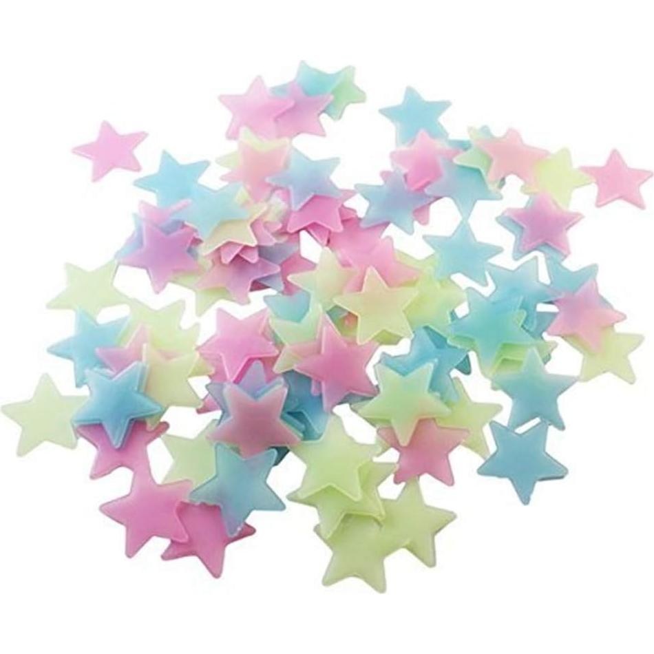 100 Pegatinas Estrellas Brillantes Senlinlv Rosa Decoración