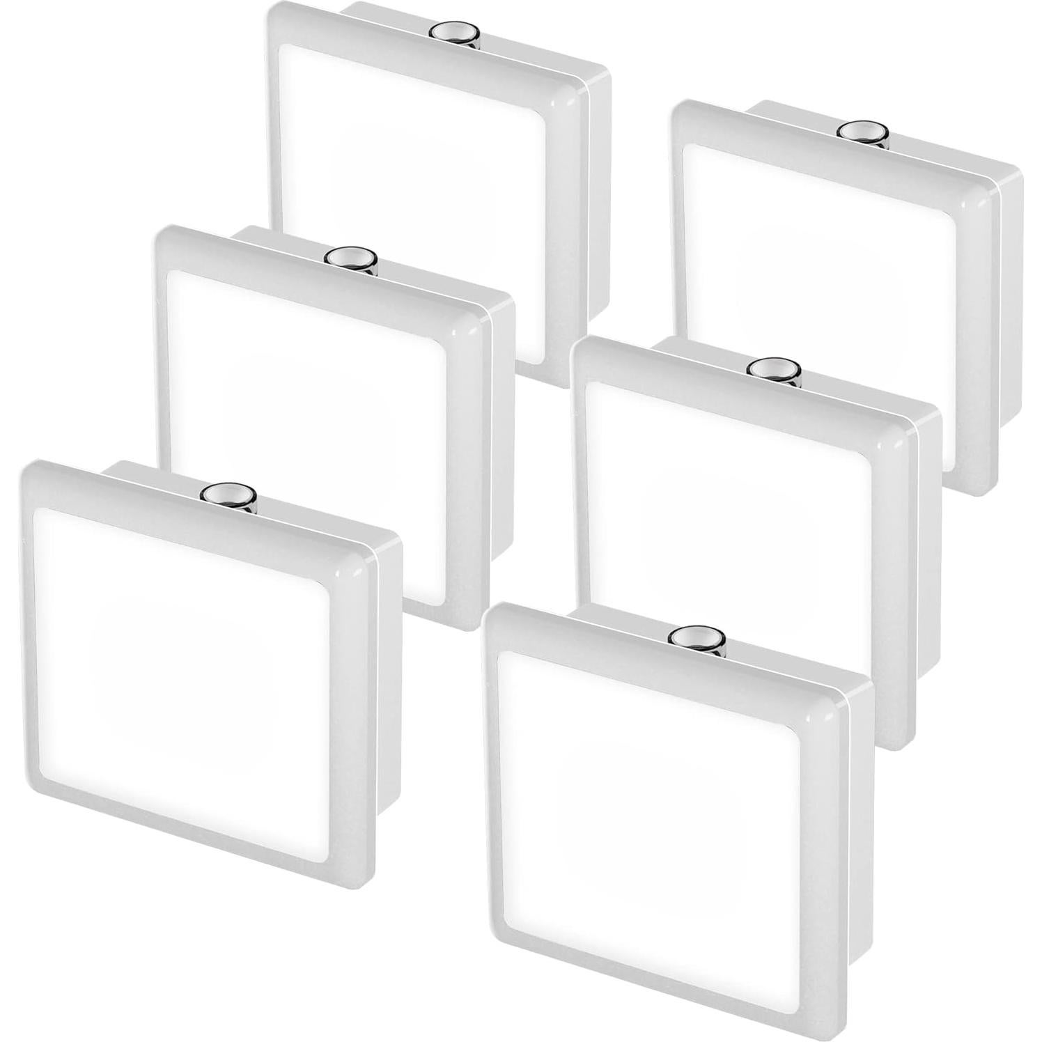 Luz Nocturna LED LOHAS 6-Pack Sensor Crepúsculo 5000K