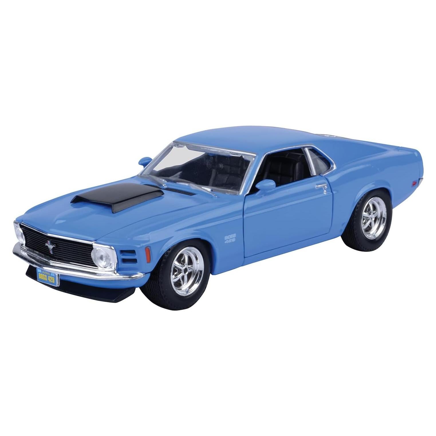 Coche de Juguete Ford Mustang Boss 429 Azul 1:24 Motor Max