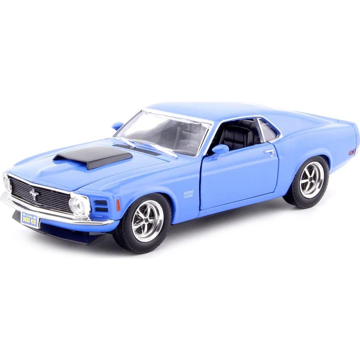 Coche de Juguete Ford Mustang Boss 429 Azul 1:24 Motor Max
