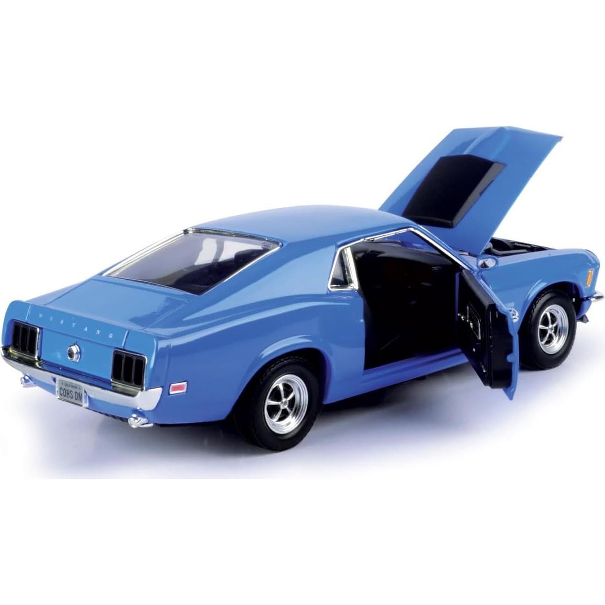 Coche de Juguete Ford Mustang Boss 429 Azul 1:24 Motor Max