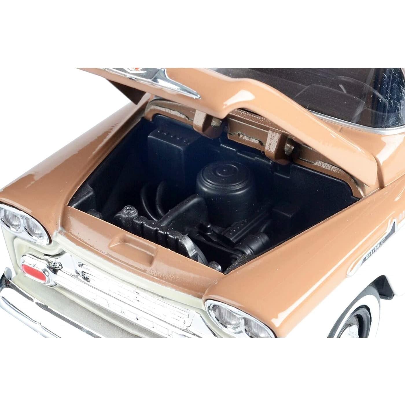 Camión Pickup Fleetside Chevy Apache 1958 Diecast 1/24