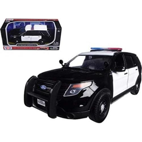 Coche de Policía Diecast Motormax 2015 Ford Interceptor 1:24