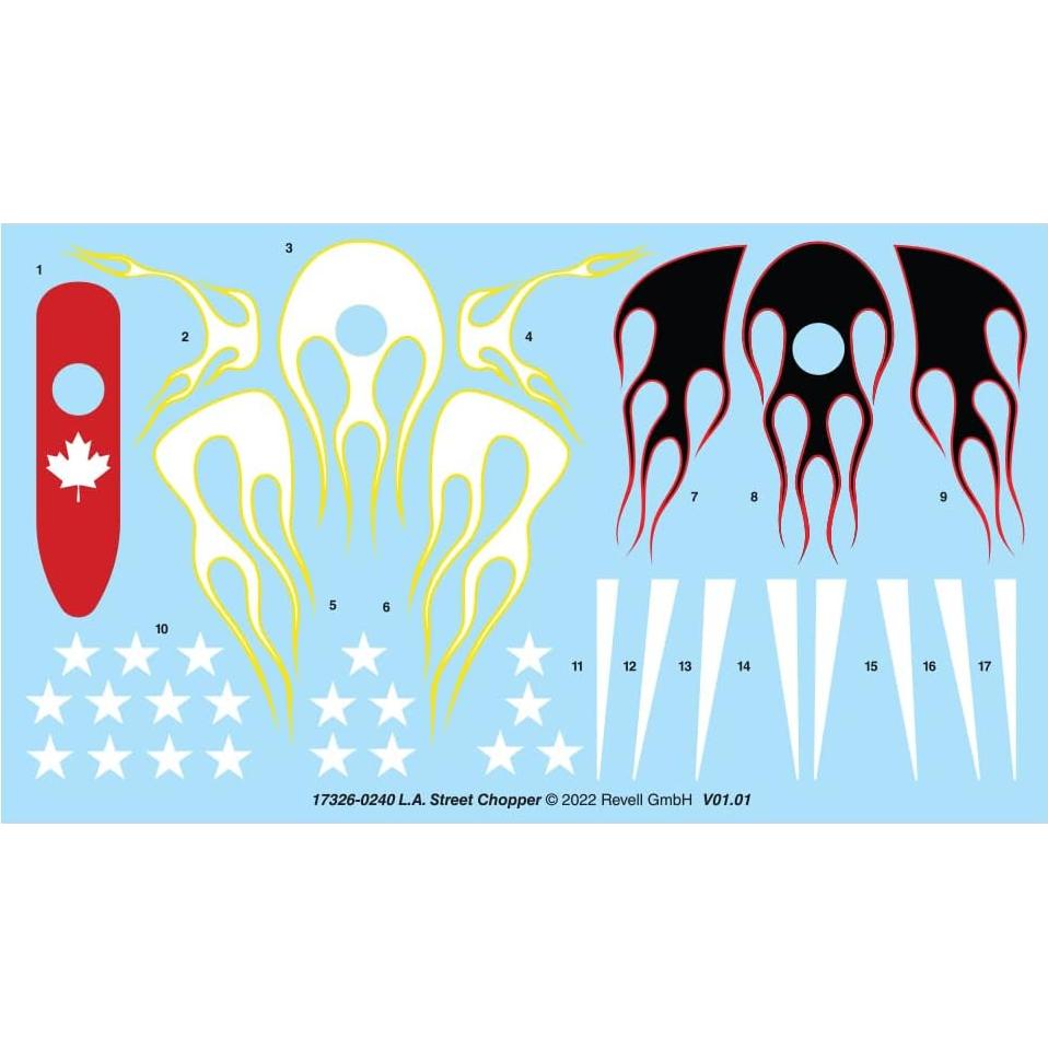 Kit de Construcción Revell L.A. Street Chopper 1:8 107 Piezas