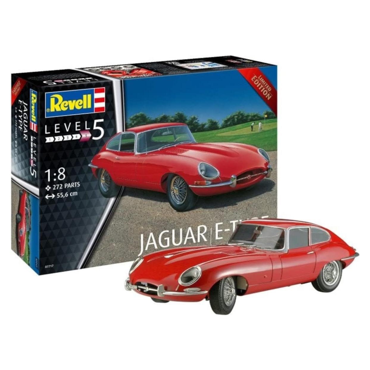 Revell Jaguar E-Type 1:8 Kit de Modelo Plástico Detallado