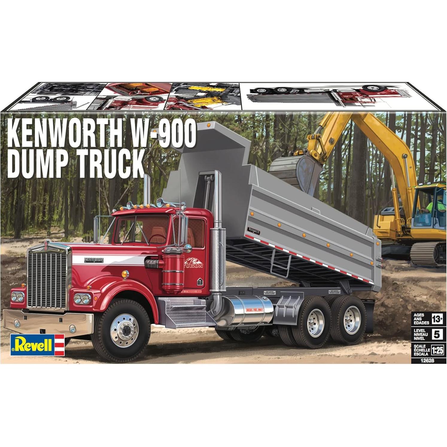 Revell Camión Volquete Kenworth W-900 Escala 1:25 265 Piezas