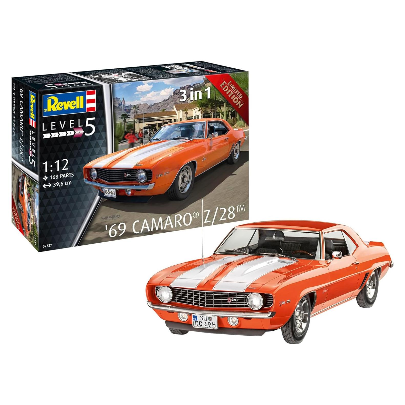 Kit de Construcción Revell 07727 Camaro Z/28 1:12 Detalle Realista