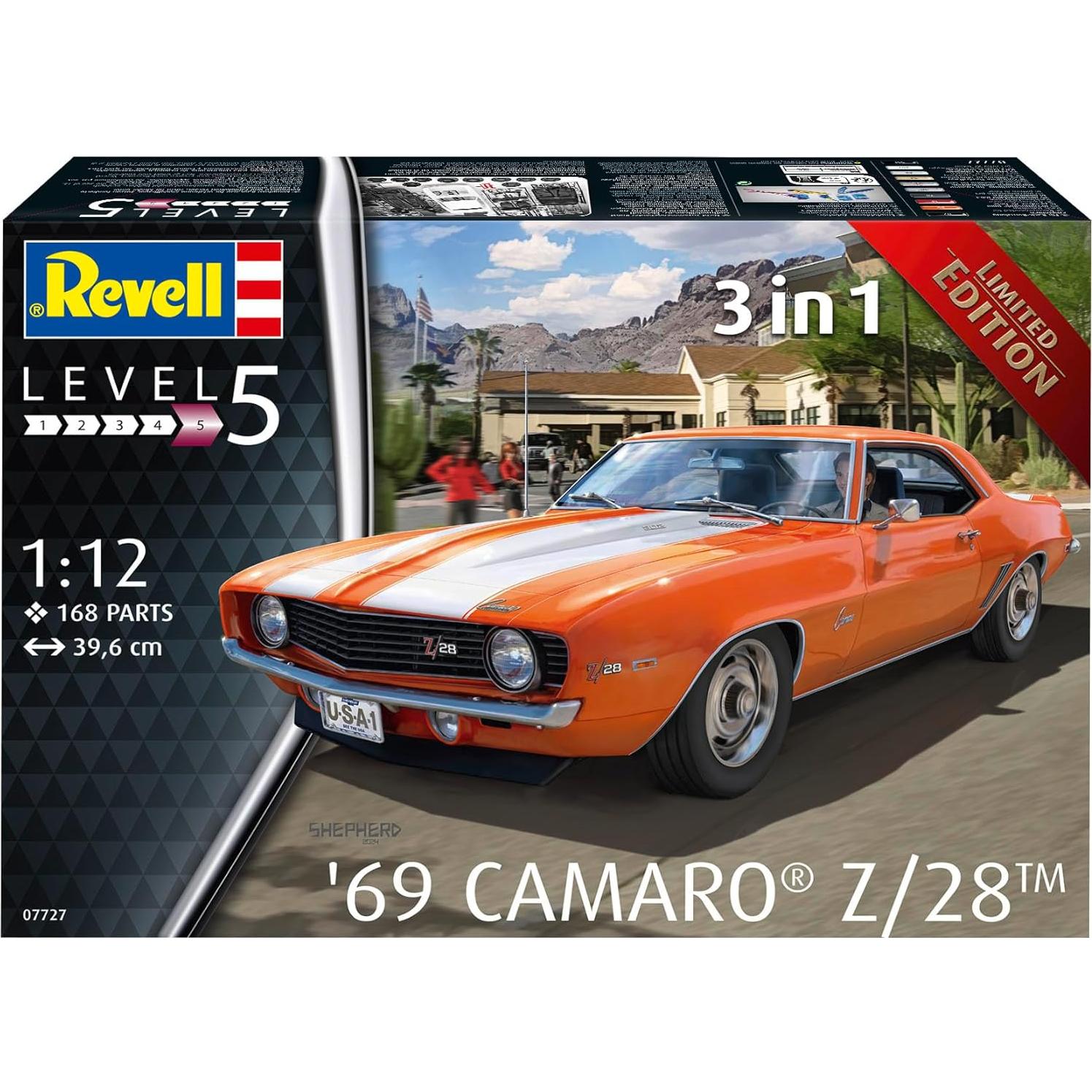 Kit de Construcción Revell 07727 Camaro Z/28 1:12 Detalle Realista