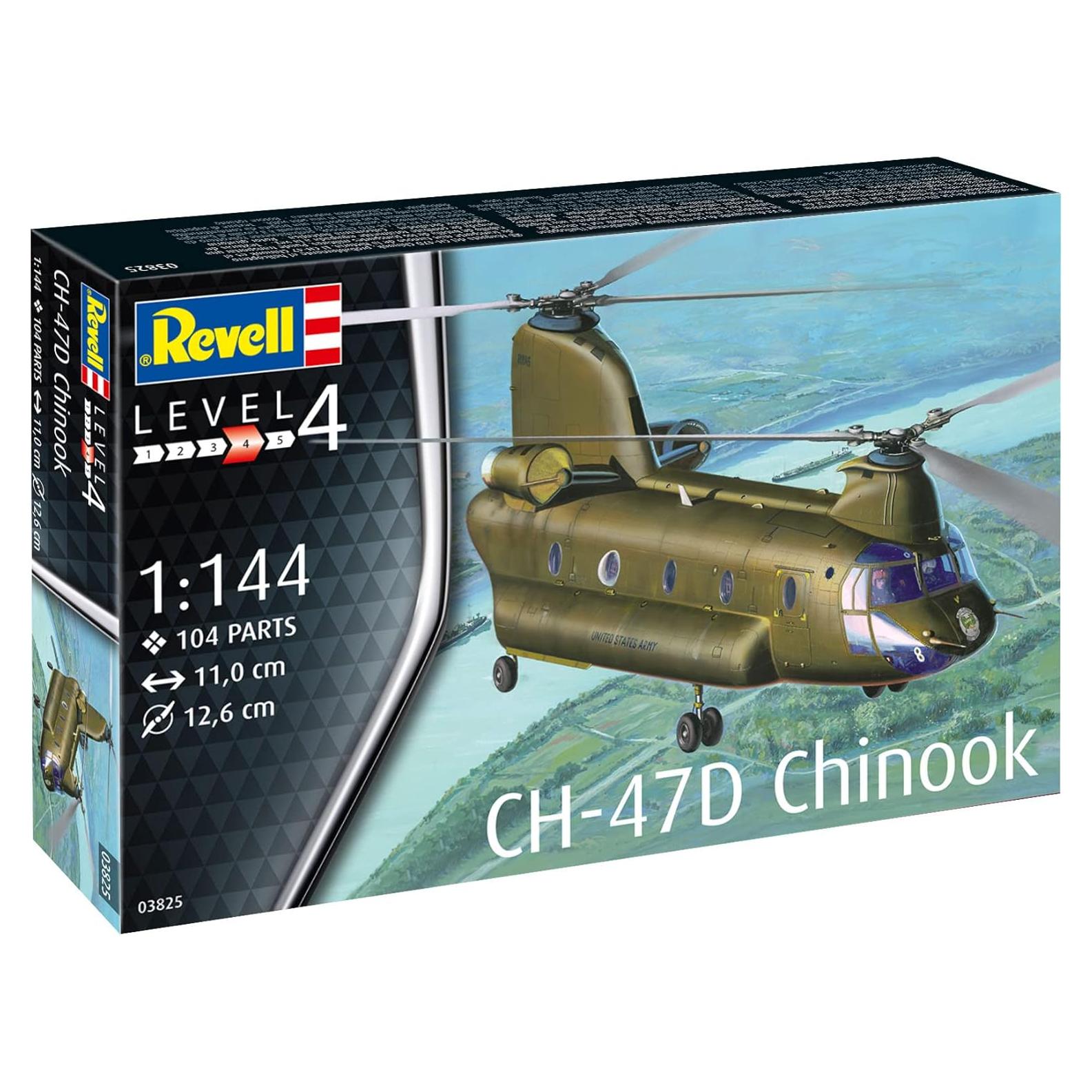 Kit de Modelo de Plástico Revell CH-47D Chinook 1:144