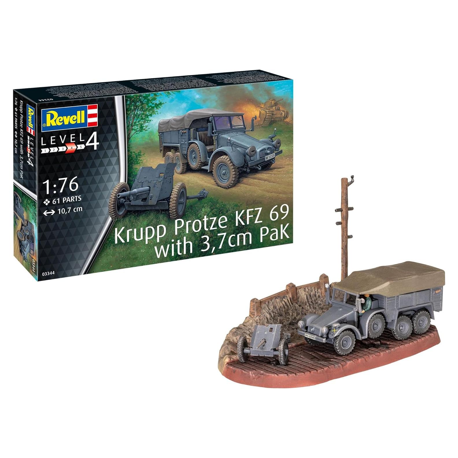 Kit de Modelo Revell Krupp Protze KFZ 69 1:76 Militar