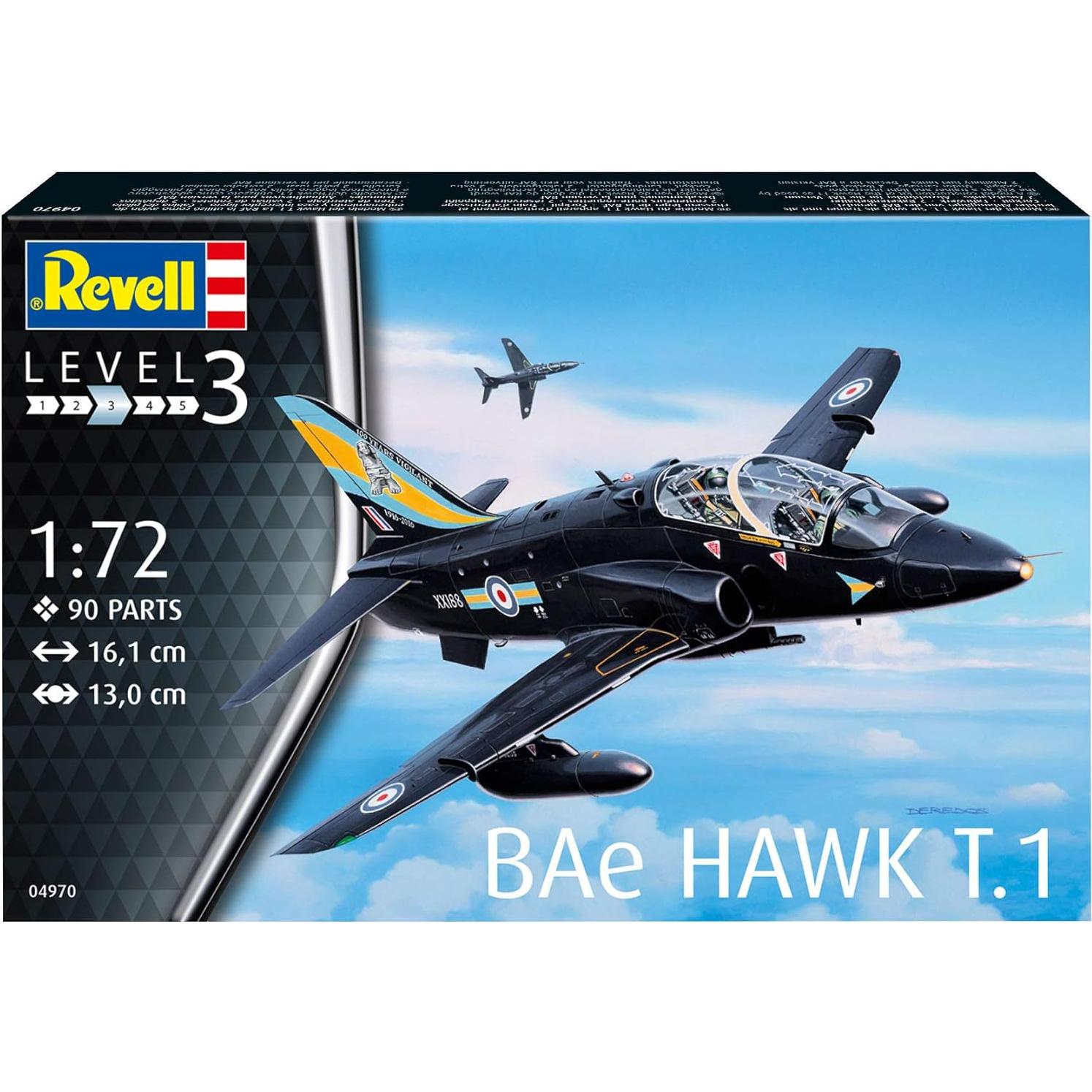 Kit de Modelo de Plástico Revell BAe Hawk T.1 1:72