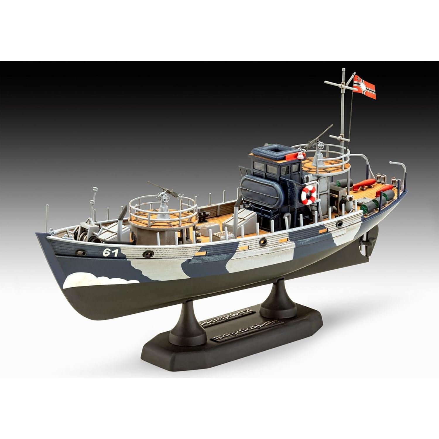 Revell KFK Kriegsfischkutter Barco 1:144 Kit de Modelo Plástico