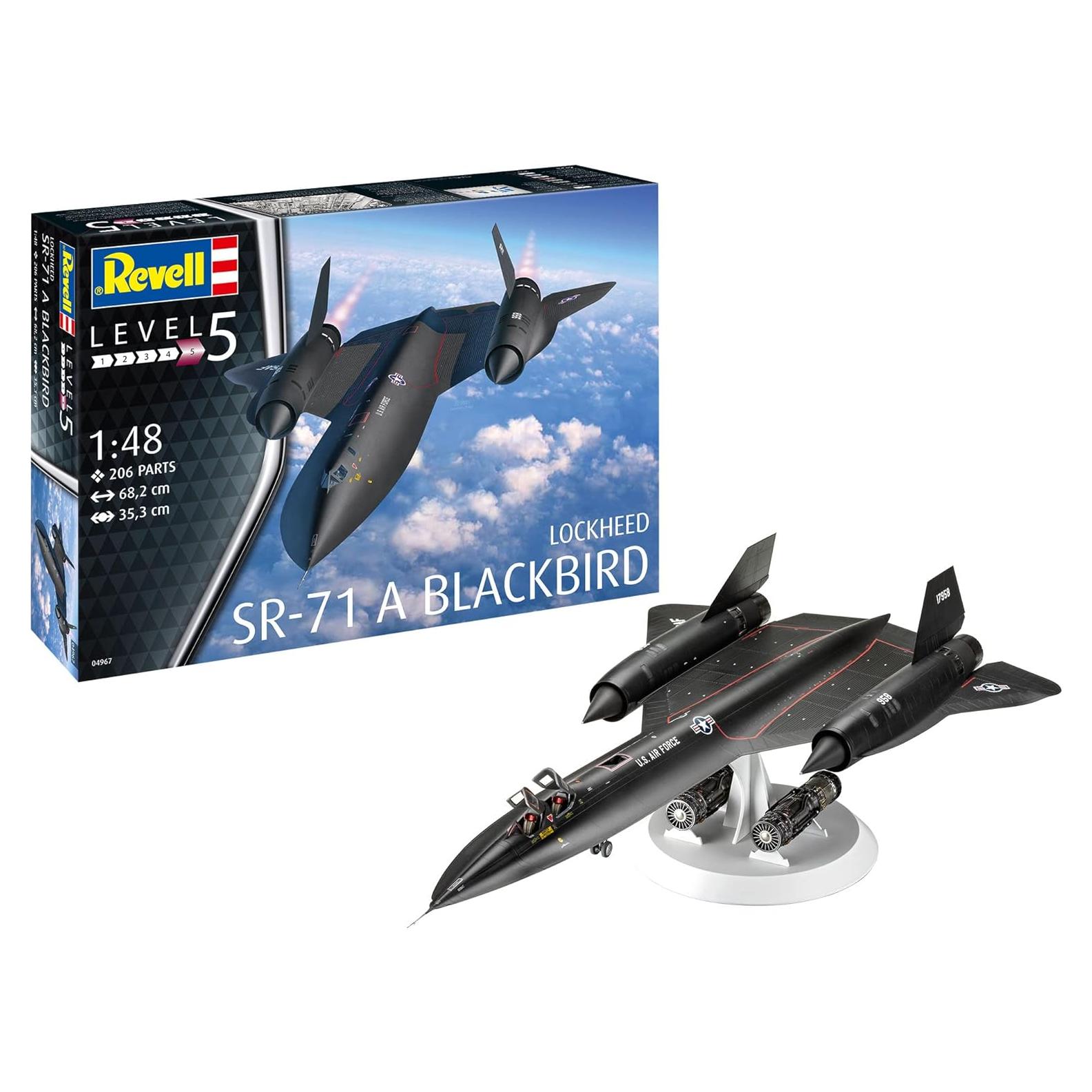 Kit de Modelo Lockheed SR-71 Blackbird Revell 1:48 Detallado