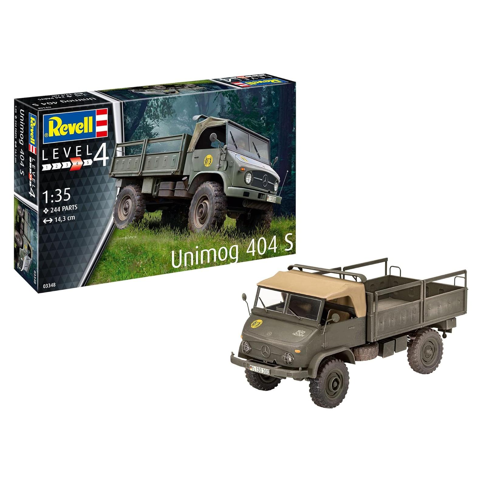 Kit de Modelo Revell Unimog 404 S Escala 1:35 250 Piezas