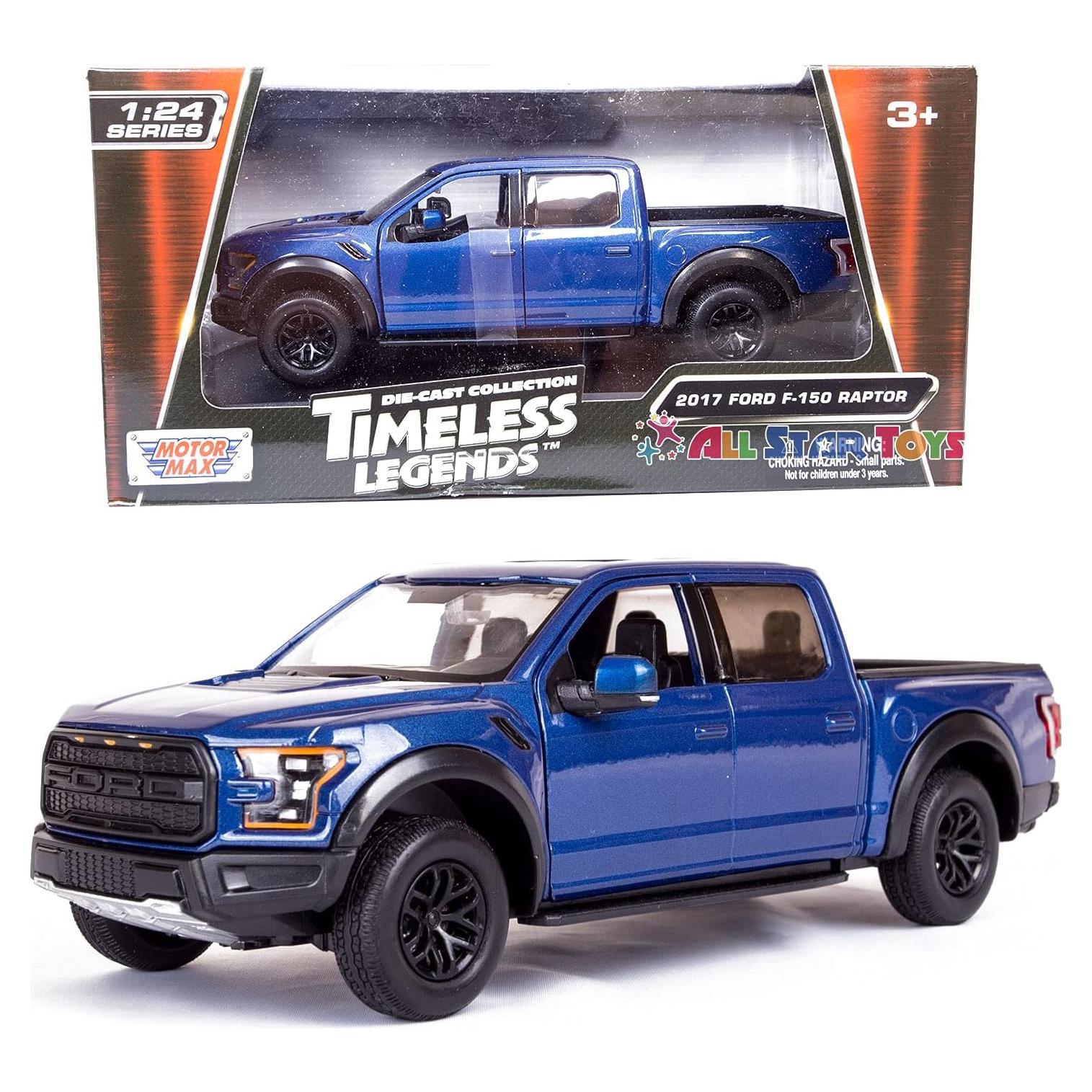 Modelo a Escala 1:24 Motormax Ford F-150 Raptor Azul