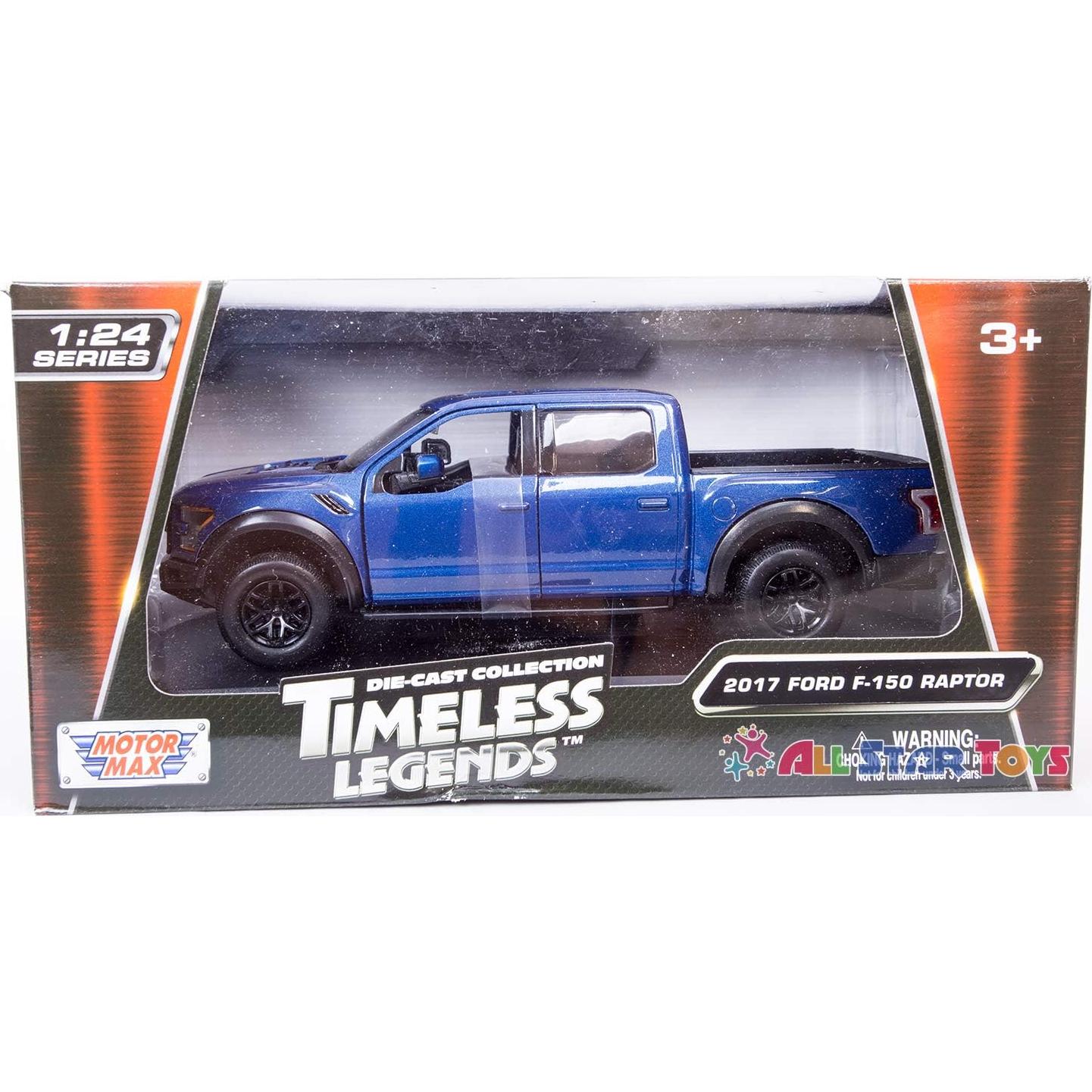 Modelo a Escala 1:24 Motormax Ford F-150 Raptor Azul