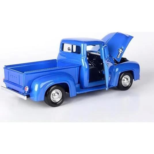 Camión Pickup F-100 1956 Motormax Diecast 1/24 Azul Metálico
