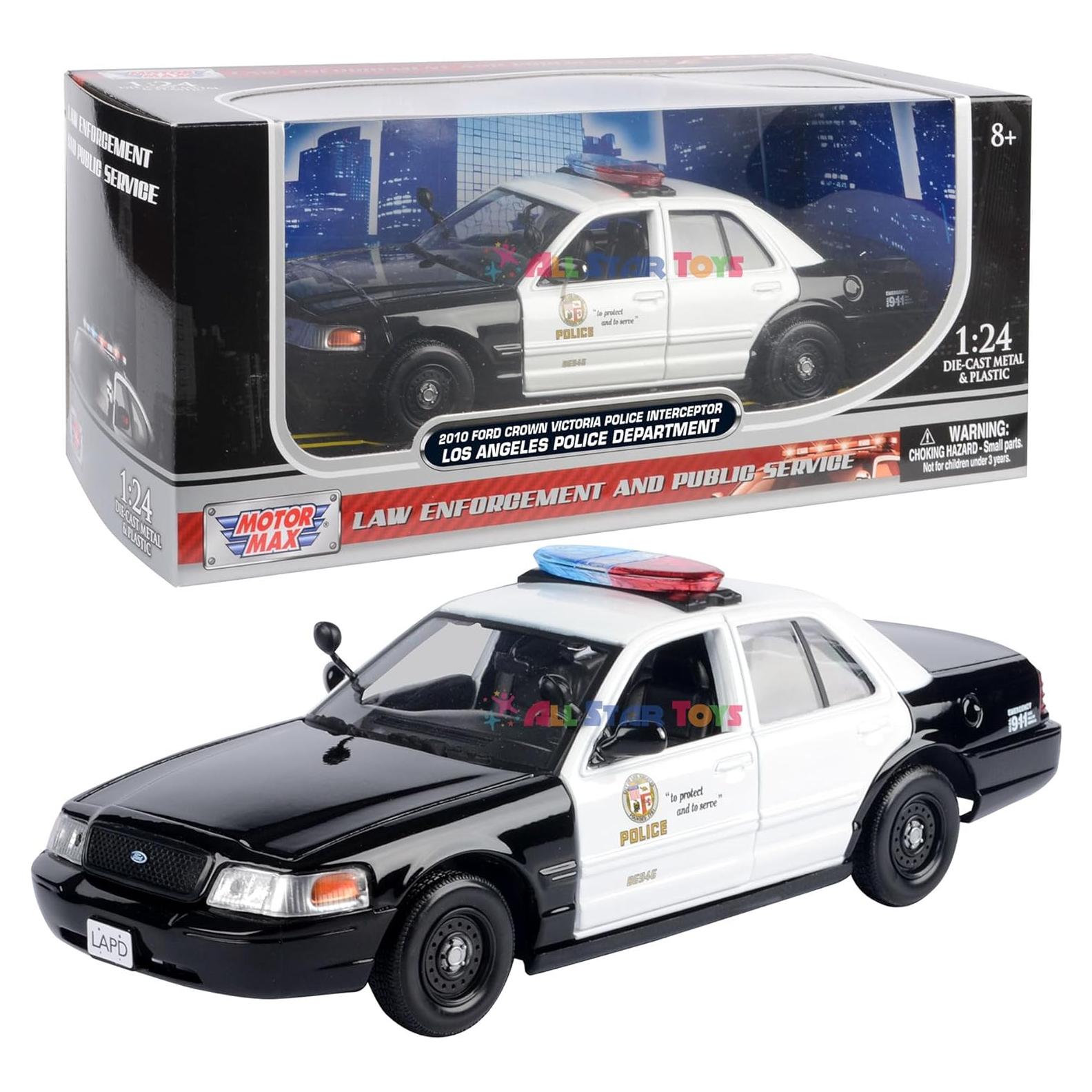 Modelo Diecast Ford Crown Victoria Police 2010 Motormax 1:24