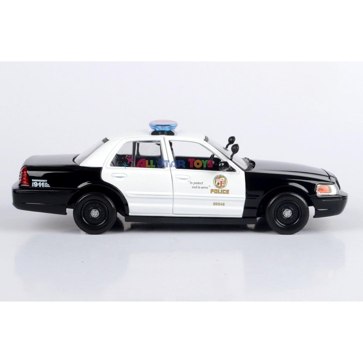 Modelo Diecast Ford Crown Victoria Police 2010 Motormax 1:24
