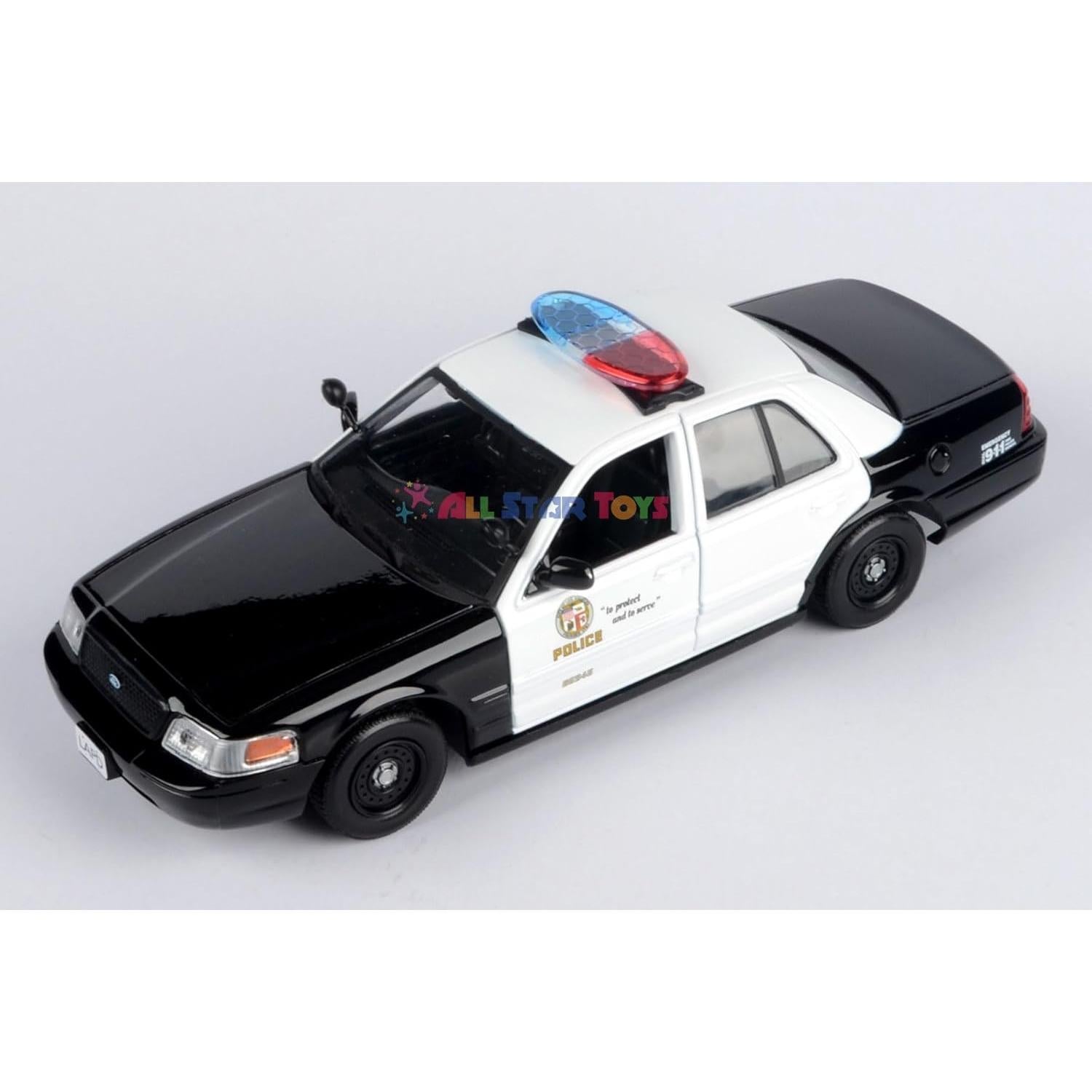 Modelo Diecast Ford Crown Victoria Police 2010 Motormax 1:24